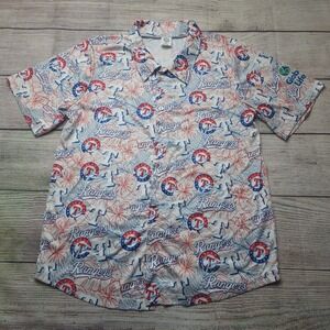 Texas Rangers Short Sleeve Button Down Shirt Medium
